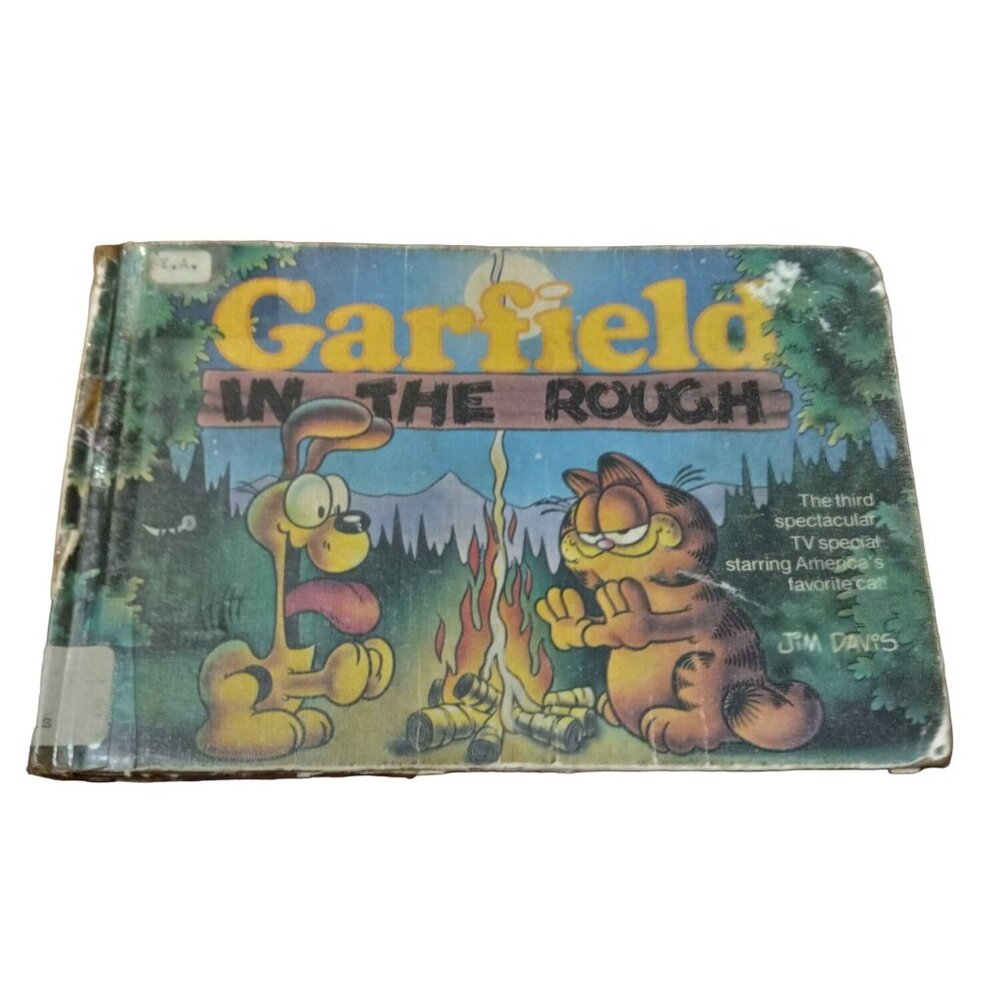 Vtg Garfield in the Rough Book Hardcover 1984 1st Ed Jim Davis Comic Strip